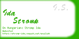 ida stromp business card